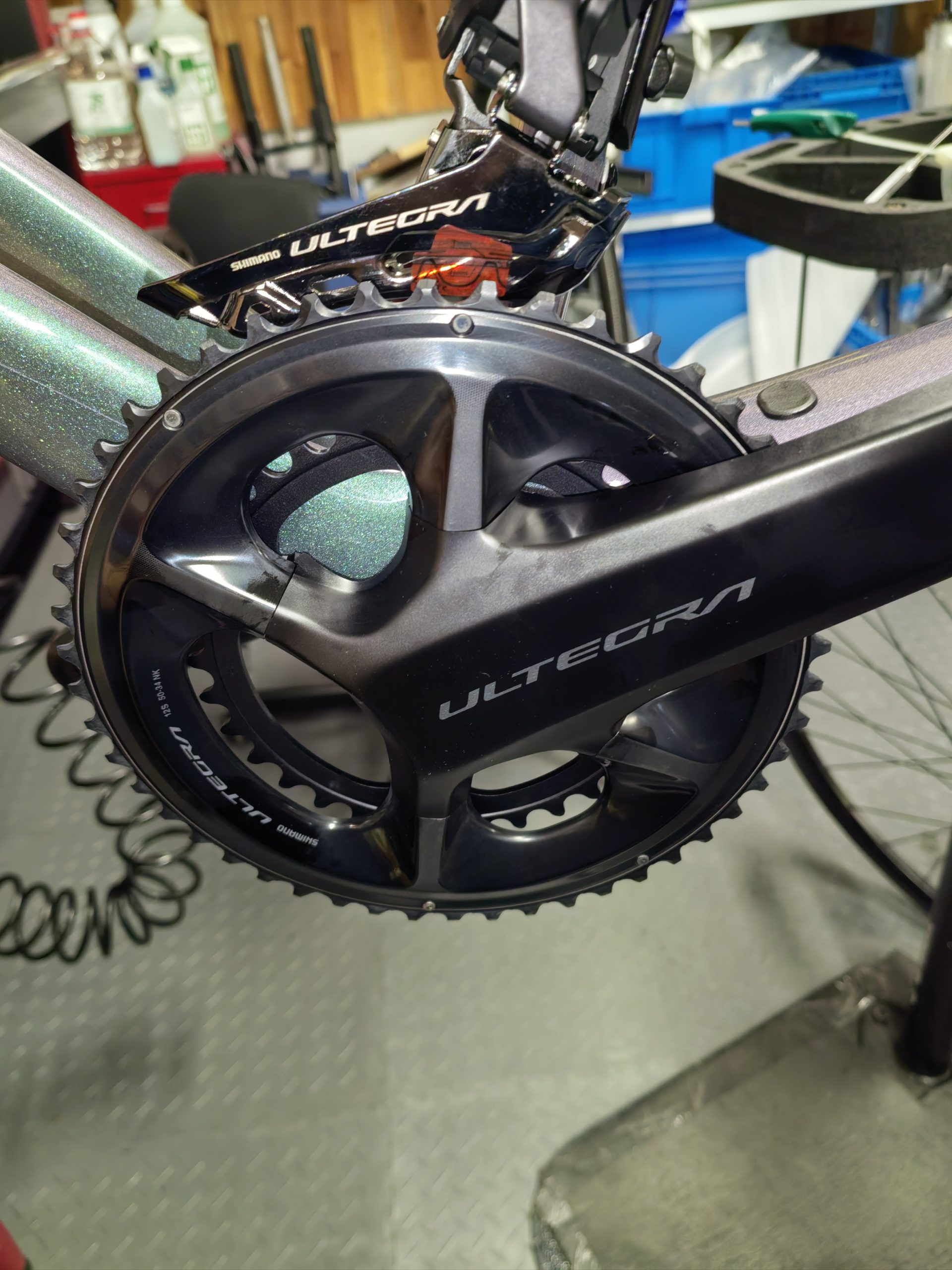 Ultegra 牙盘装车完成